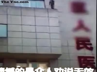 Shocking !! man jumps to his death off a building