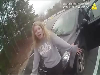 NOT so shocking video of mother caught smoking opioids with kid in the car !!
