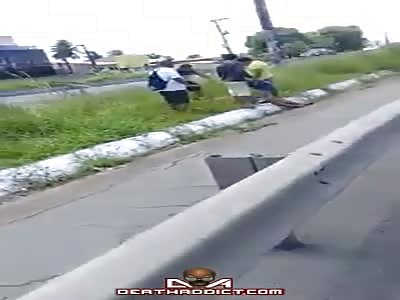 Guy loses half his leg in accident