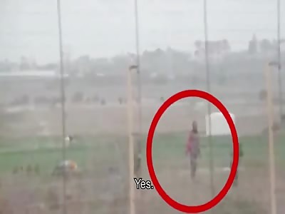  CLEARER FOOTAGE WITH SUBTITLES OF ISREALI SNIPER CELEBRATING AFTER SHOOTING UNARMED PALESTINIANS