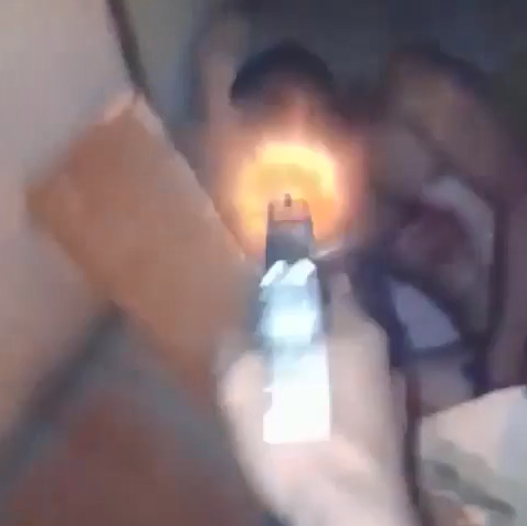 Wounded Man Is Put Out Of His Misery With Bullets 