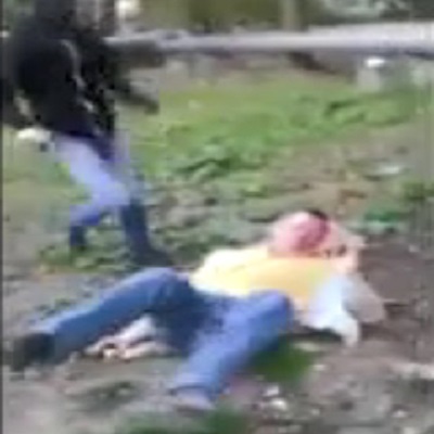 Youth Pepper Spray Homeless Men And Soccer Kick Them In The Face
