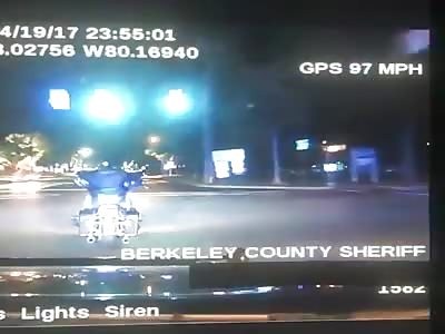 A cop rams into a motorcycle killing rider.