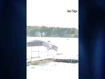 Boat spins out-of-control 