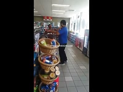 Convenience Store Worker Put Hands On A Woman For Causing A Scene Inside His Store In Houston, TX