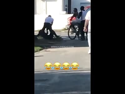 Dude Gets Jumped & KO'd After Group Of Guys See Him Beating on His Woman