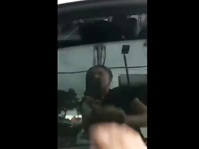 Woman Confronts Her Husband's Side Chick While She Sitting In His Car