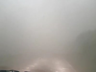 Scary Moment A Family Gets Stuck In The Middle Of A Storm  