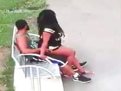 Ebony Couple Caught Public Sex