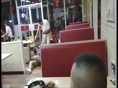 Couple is violently beaten in restaurant