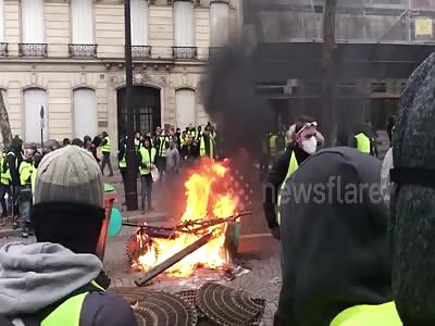 Hundreds of 'yellow vest' protesters in fourth weekend of riots