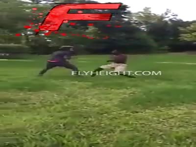 Fight over beef ends with dude being choked unconscious... 
