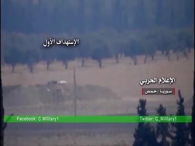 Killing a bunch of mercenaries in a truck in the Northern countryside of Homs.