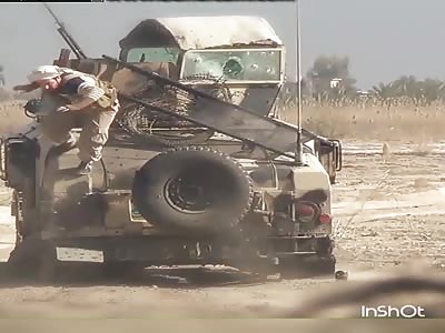 Islamic state in exchange for shots and detonating trucks