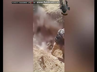 Isis isis killed in a trench by Syrian army
