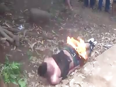 Thief beaten and Burning by popular