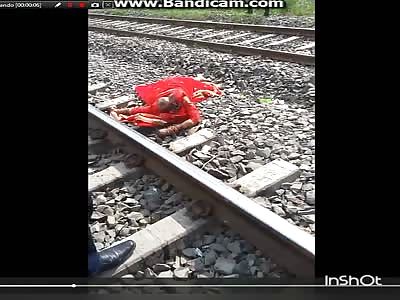 Accident in line train