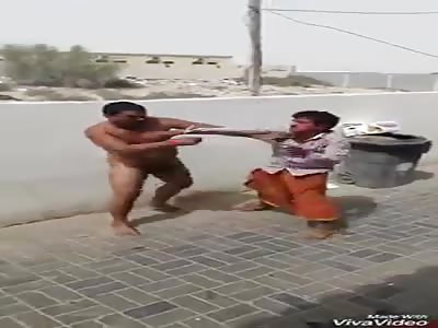 Two man fighting