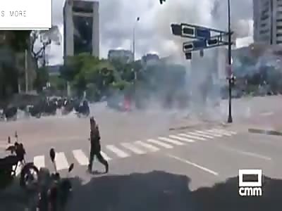 (Another angle) explosion in venezuela