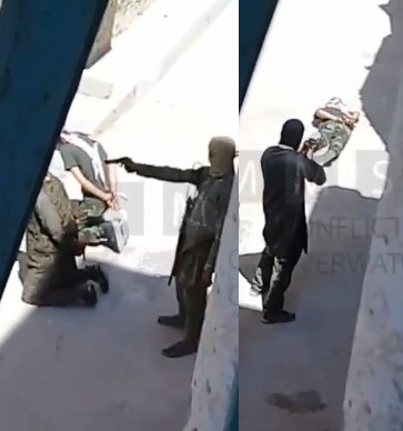 Al-Qaeda executes with pistol and AK-47 two rival militants in Idlib