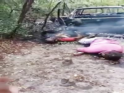 2 murdered and burned man in rio grande so norte Brasil 