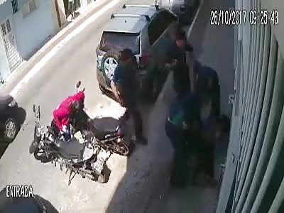 Thief brutally beaten 