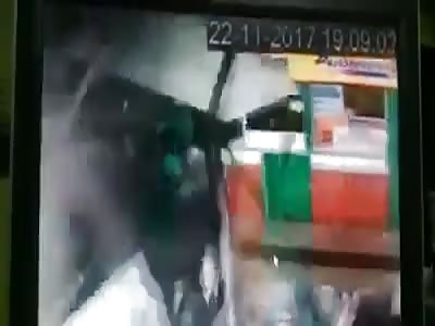 shocking accident with bus