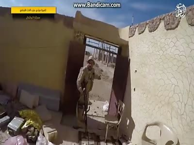 new isis video shows a soldier filming his own death with blood dripping