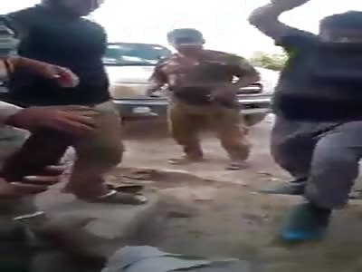 man brutally beaten by soldiers 