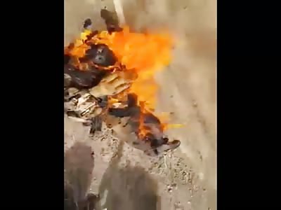 Daesh Member Burning