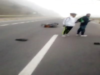horrific accident with biker