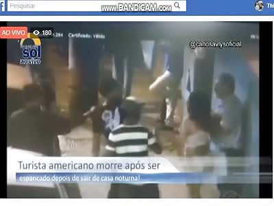 American tourist beaten to death here in Brazil