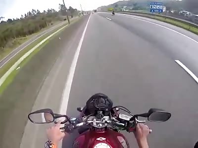 live accident with biker
