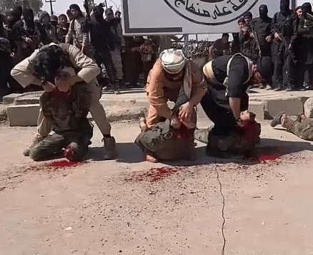Slaughters Captured Shia Soldiers