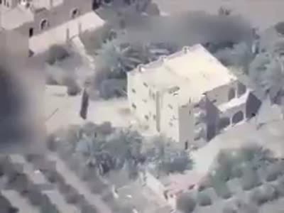 THE 9TH IRAQI AIR FORCE SQUADRON F-16IQ DESTROY ISIS-HELD BUILDING IN EASTERN SYRIA
