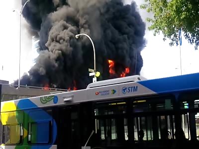 Montreal metropolitain truck explosion 
