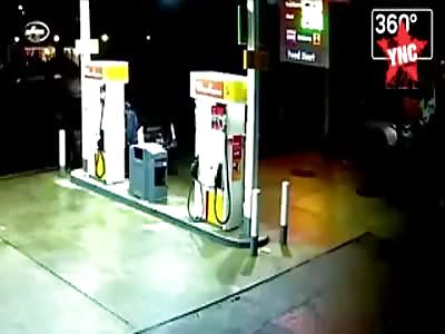 SUV hits petrol pump in north seattle