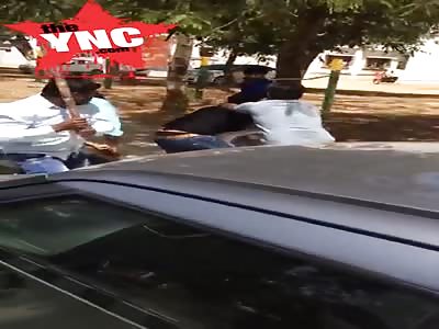 Father in law beats son in law in Public