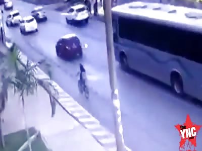 Brazilian  bus kills Cyclist 