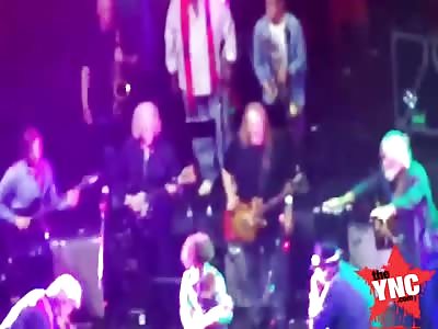 famous american rock artist dies live on stage (Band Keeps Playing!?)