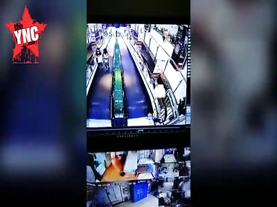 Escalator accident 2-year-old girl falls to her death