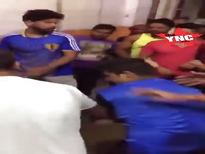 in india a south african man is beaten up by the locals