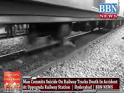 Man Commits Suicide On Railway Tracks Death  At Uppuguda Railway Station