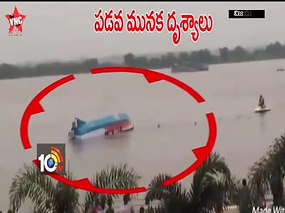 21 people died after a boat, overloaded with tourists in Vijayawada