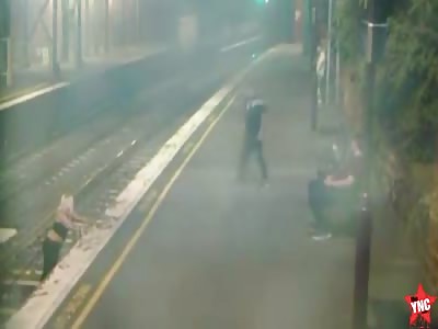 3 seconds away from death Woman trapped on train track saved by police in Australia