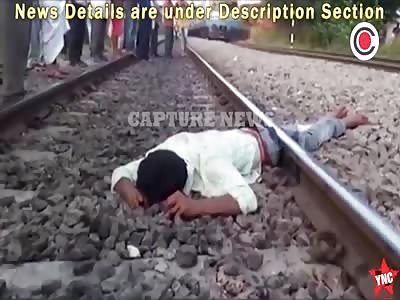 a thirty-five-year-old man committed suicide by jumping on the railway track