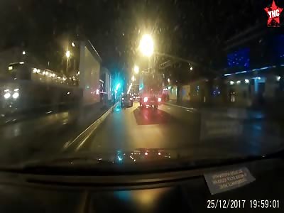 car accident at Krasnodar city,Russia 