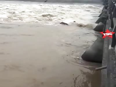 in Indonesia A car fell into the river uncle and 8 year old niece died inside