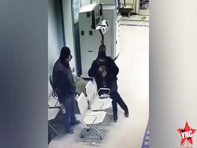 man smashes a bottle in other mans face and then he starts punches him