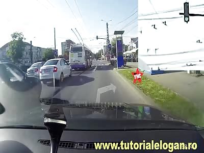 zebra crossing accident in Romania 